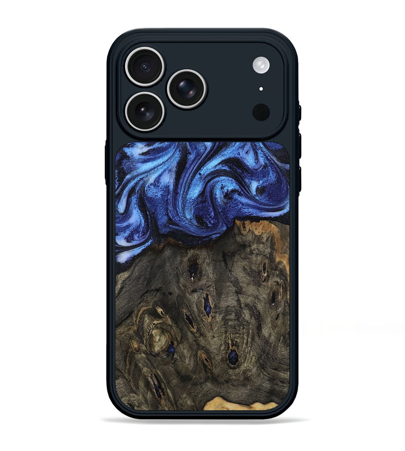 iPhone 17 Pro Max Wood Phone Case - Jess (Blue, 802072)