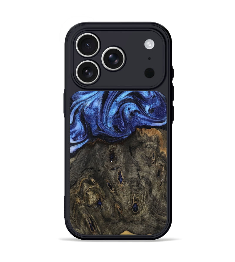 iPhone 17 Pro Wood Phone Case - Jess (Blue, 802072)