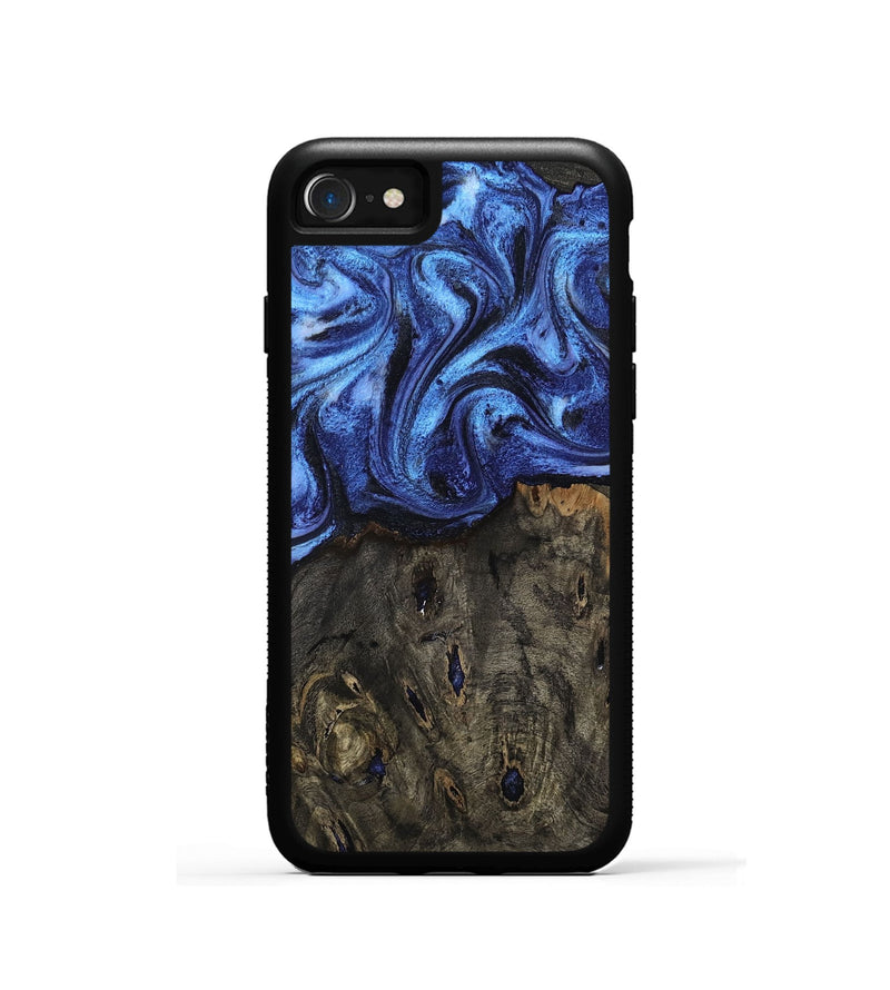 iPhone SE Wood Phone Case - Jess (Blue, 802072)