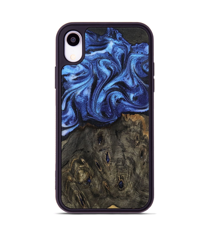 iPhone Xr Wood Phone Case - Jess (Blue, 802072)