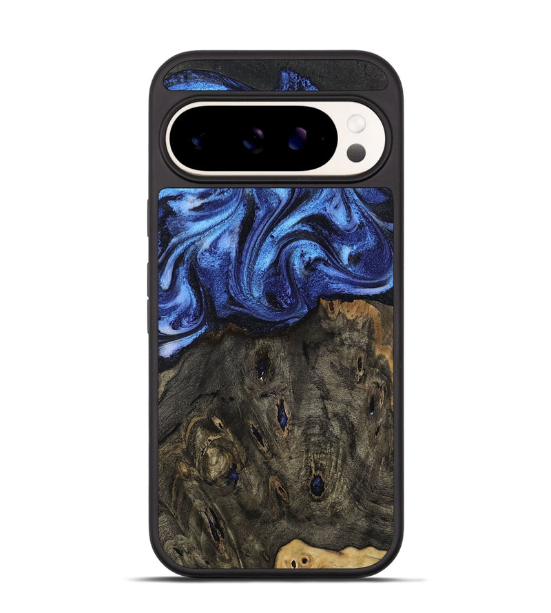 Pixel 9 Pro Wood Phone Case - Jess (Blue, 802072)
