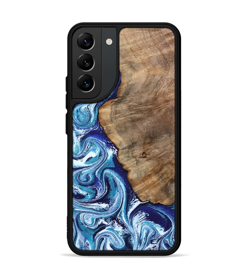 Galaxy S22 Plus Wood Phone Case - James (Blue, 802073)