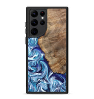 Galaxy S22 Ultra Wood Phone Case - James (Blue, 802073)