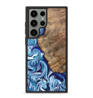 Galaxy S23 Ultra Wood Phone Case - James (Blue, 802073)