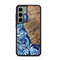 Galaxy S24 Plus Wood Phone Case - James (Blue, 802073)