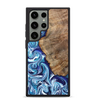 Galaxy S24 Ultra Wood Phone Case - James (Blue, 802073)