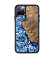iPhone 11 Pro Max Wood Phone Case - James (Blue, 802073)