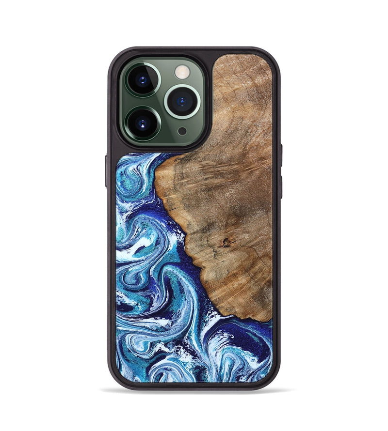 iPhone 13 Pro Wood Phone Case - James (Blue, 802073)
