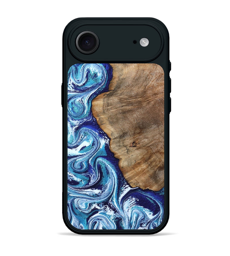iPhone 17 Air Wood Phone Case - James (Blue, 802073)