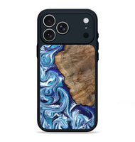 iPhone 17 Pro Max Wood Phone Case - James (Blue, 802073)