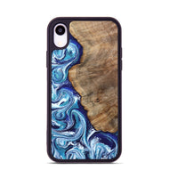 iPhone Xr Wood Phone Case - James (Blue, 802073)