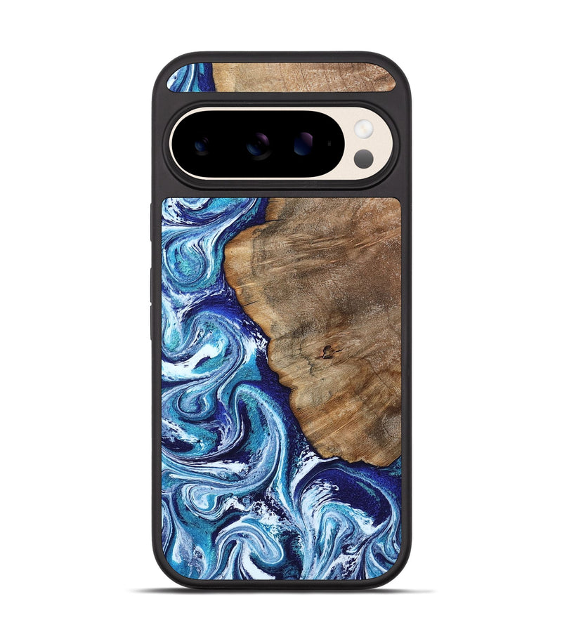 Pixel 10 Wood Phone Case - James (Blue, 802073)