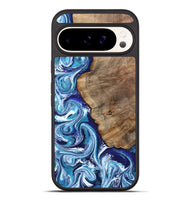 Pixel 10 Pro XL Wood Phone Case - James (Blue, 802073)