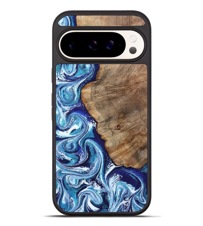 Pixel 10 Pro XL Wood Phone Case - James (Blue, 802073)
