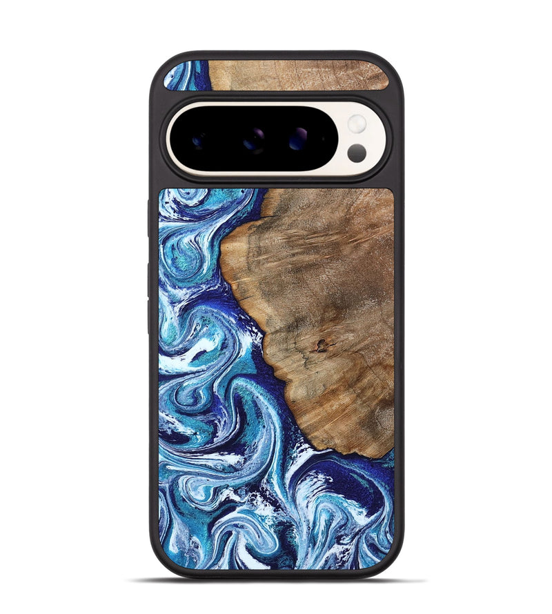 Pixel 9 Pro Wood Phone Case - James (Blue, 802073)