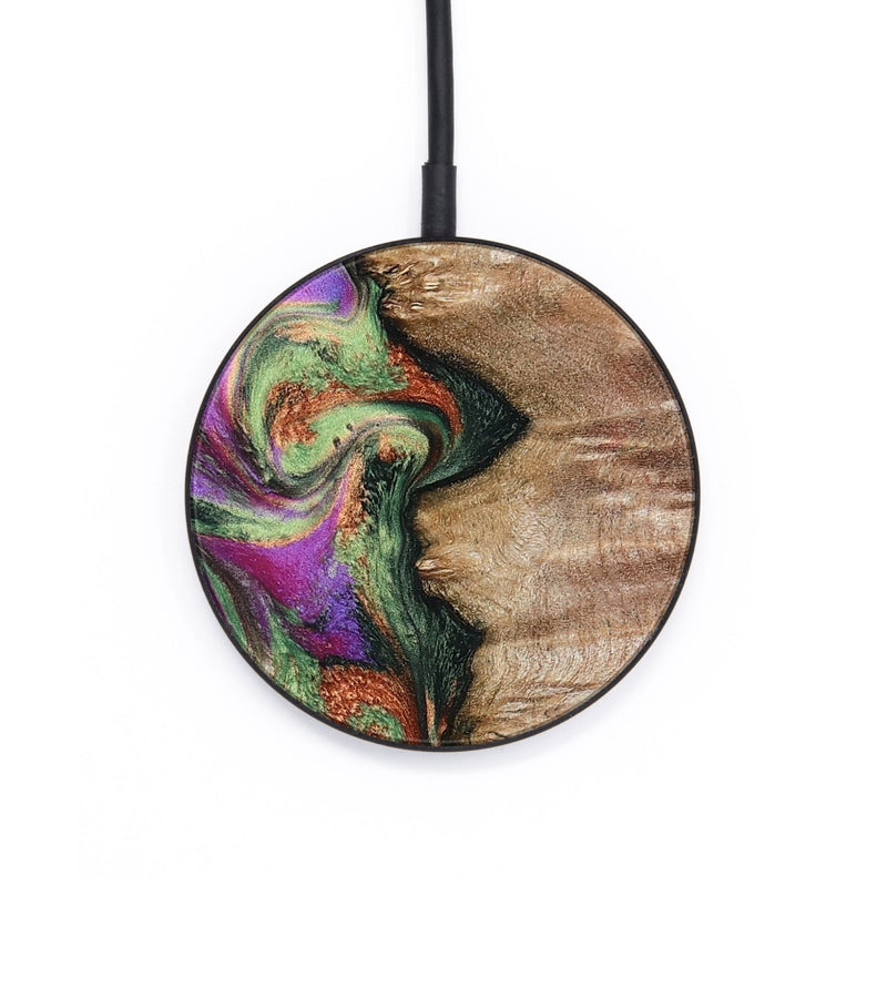 Circle Wood Wireless Charger - Ally (Green, 802075)