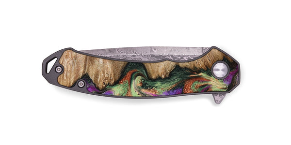 EDC Wood Pocket Knife - Ally (Green, 802075)
