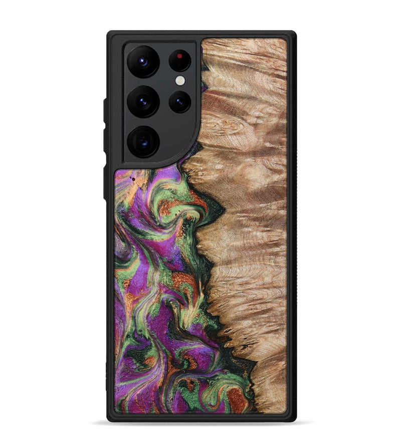 Galaxy S22 Ultra Wood Phone Case - Ally (Green, 802075)