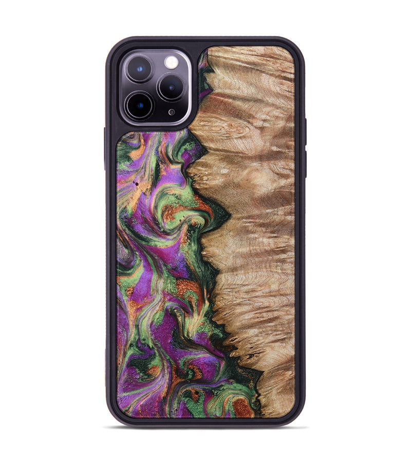 iPhone 11 Pro Max Wood Phone Case - Ally (Green, 802075)