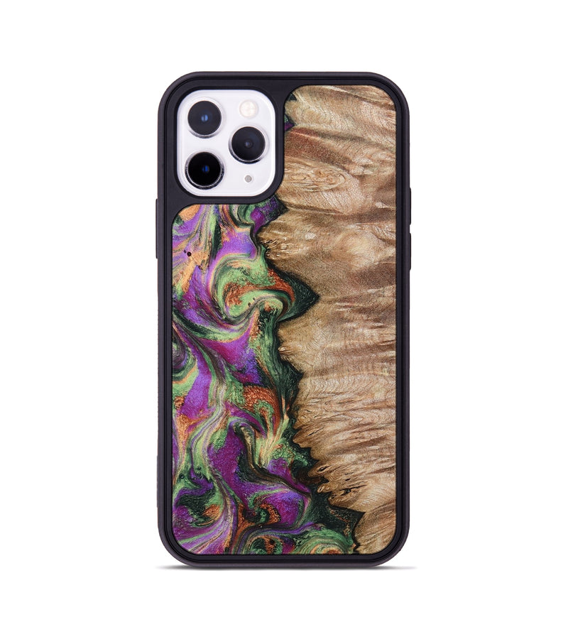 iPhone 11 Pro Wood Phone Case - Ally (Green, 802075)