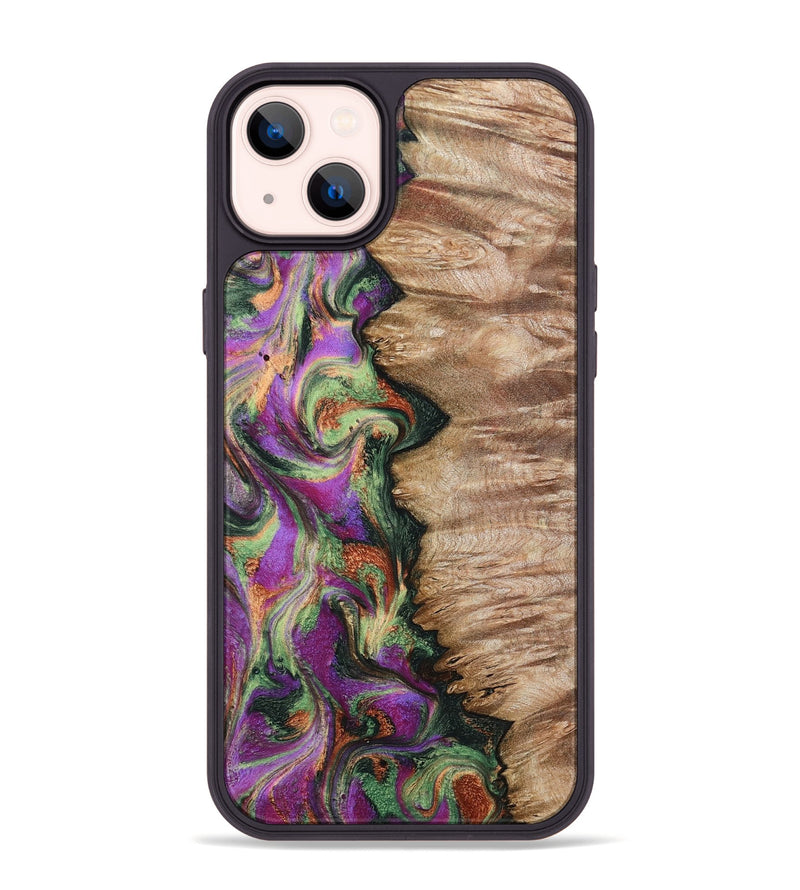 iPhone 14 Plus Wood Phone Case - Ally (Green, 802075)