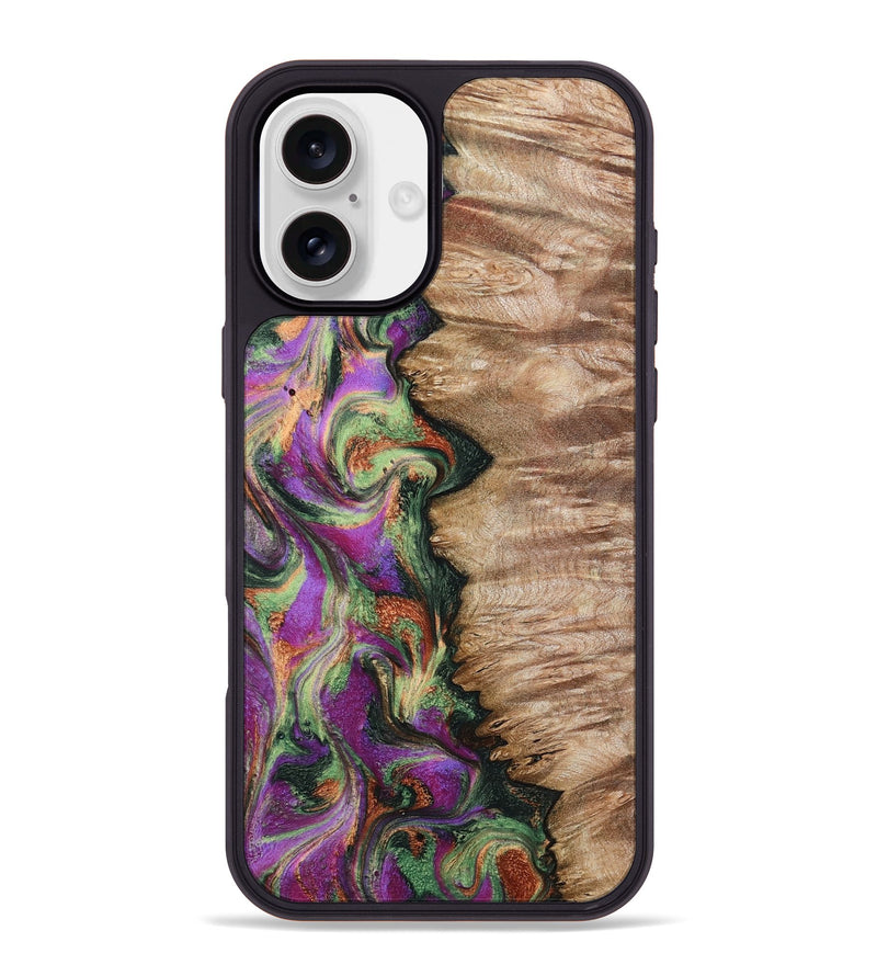 iPhone 16 Plus Wood Phone Case - Ally (Green, 802075)