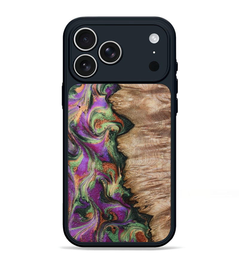 iPhone 17 Pro Max Wood Phone Case - Ally (Green, 802075)