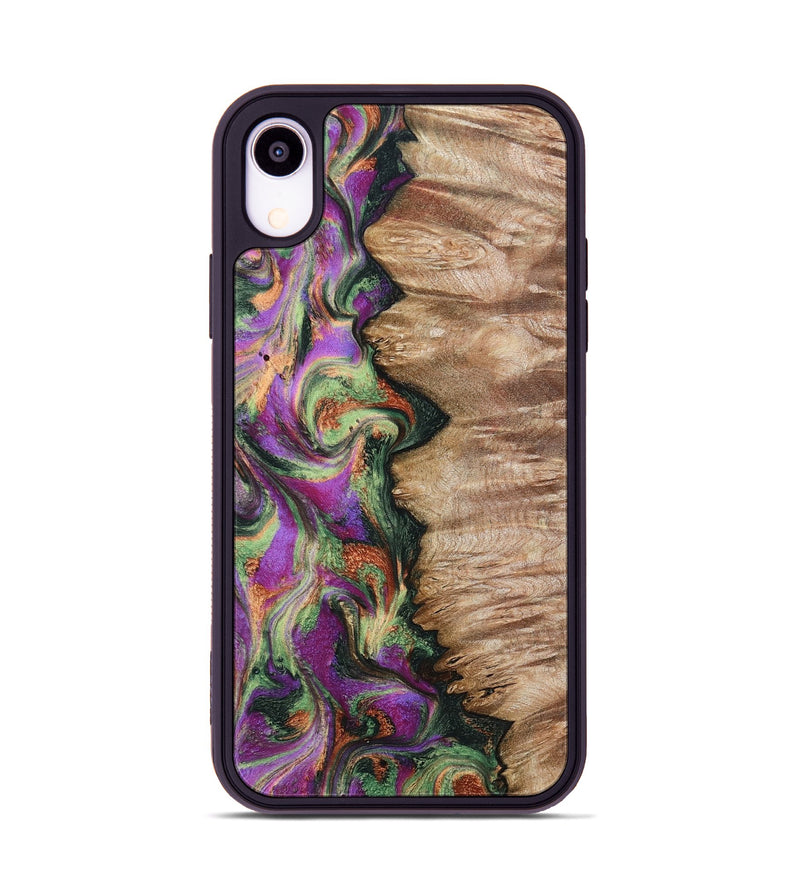 iPhone Xr Wood Phone Case - Ally (Green, 802075)