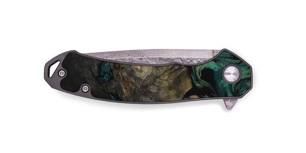 EDC Wood Pocket Knife - Delaney (Green, 802076)