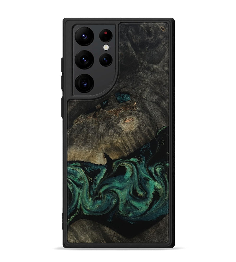 Galaxy S22 Ultra Wood Phone Case - Delaney (Green, 802076)