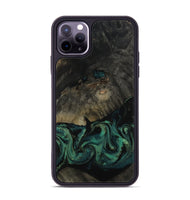 iPhone 11 Pro Max Wood Phone Case - Delaney (Green, 802076)