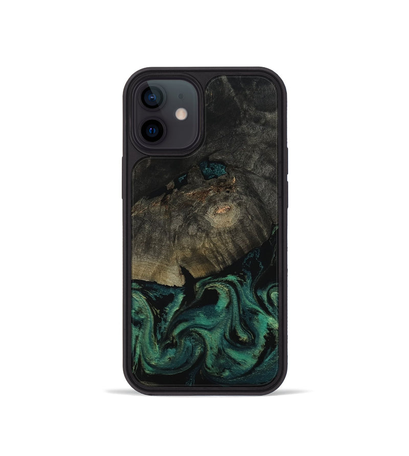 iPhone 12 mini Wood Phone Case - Delaney (Green, 802076)