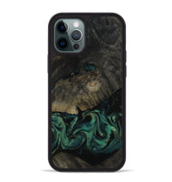 iPhone 12 Pro Max Wood Phone Case - Delaney (Green, 802076)