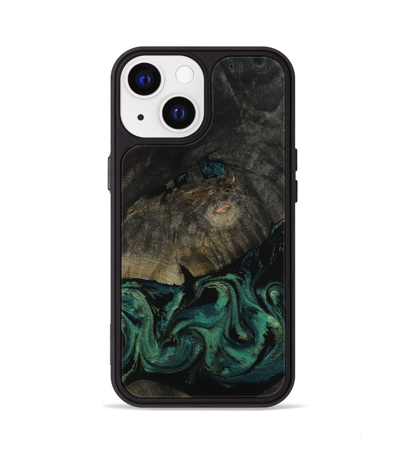 iPhone 13 Wood Phone Case - Delaney (Green, 802076)