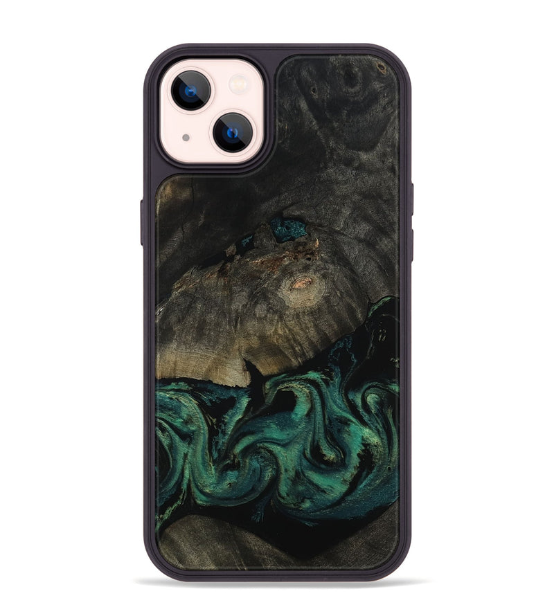 iPhone 14 Plus Wood Phone Case - Delaney (Green, 802076)