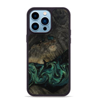 iPhone 14 Pro Max Wood Phone Case - Delaney (Green, 802076)
