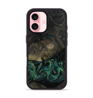 iPhone 16 Wood Phone Case - Delaney (Green, 802076)
