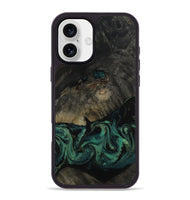 iPhone 16 Plus Wood Phone Case - Delaney (Green, 802076)