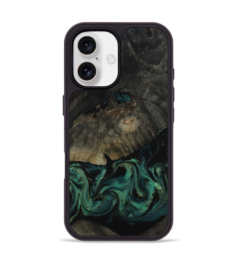 iPhone 17 Wood Phone Case - Delaney (Green, 802076)