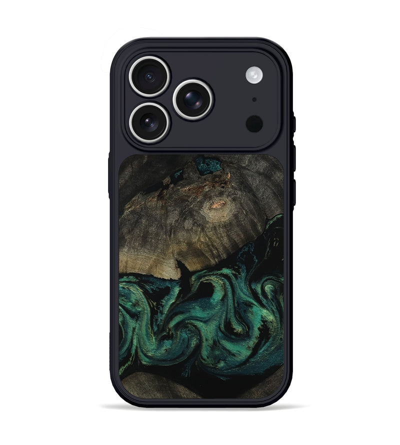 iPhone 17 Pro Wood Phone Case - Delaney (Green, 802076)