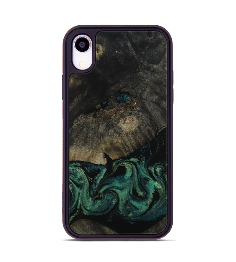 iPhone Xr Wood Phone Case - Delaney (Green, 802076)