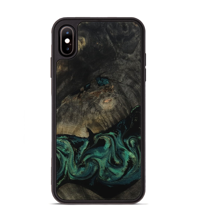 iPhone Xs Max Wood Phone Case - Delaney (Green, 802076)