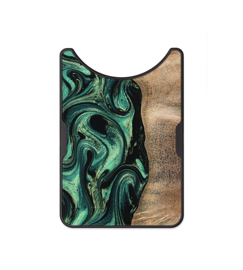 Alloy Wood Wallet - Ingrid (Green, 802077)