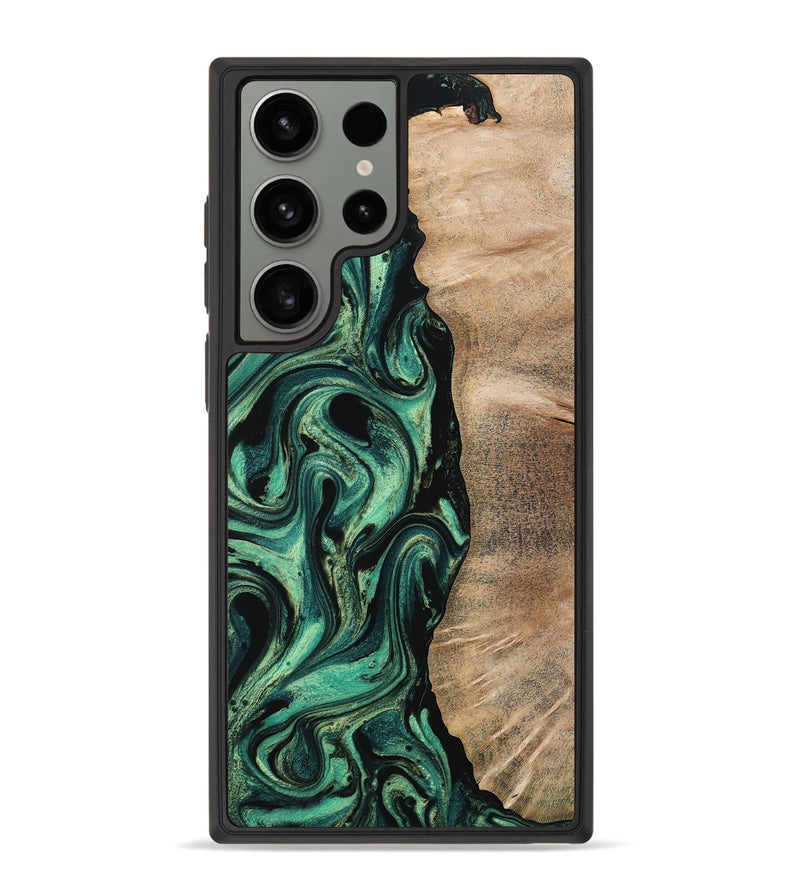 Galaxy S23 Ultra Wood Phone Case - Ingrid (Green, 802077)