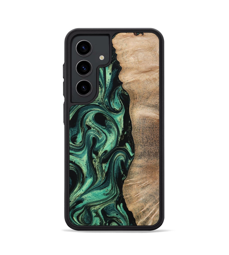 Galaxy S24 Wood Phone Case - Ingrid (Green, 802077)