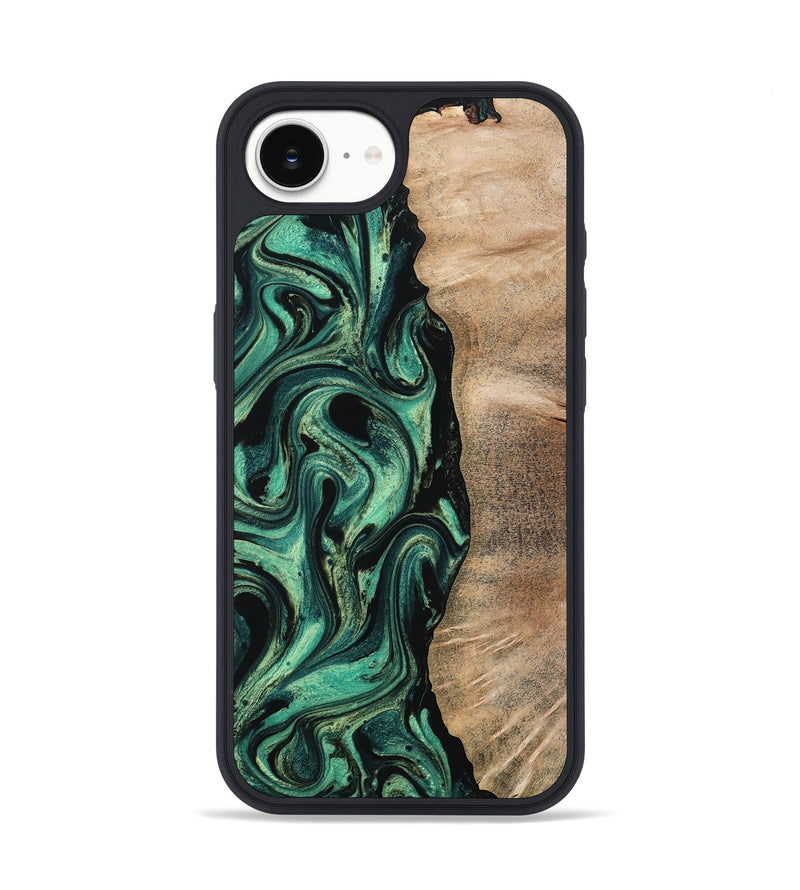 iPhone 16e Wood Phone Case - Ingrid (Green, 802077)