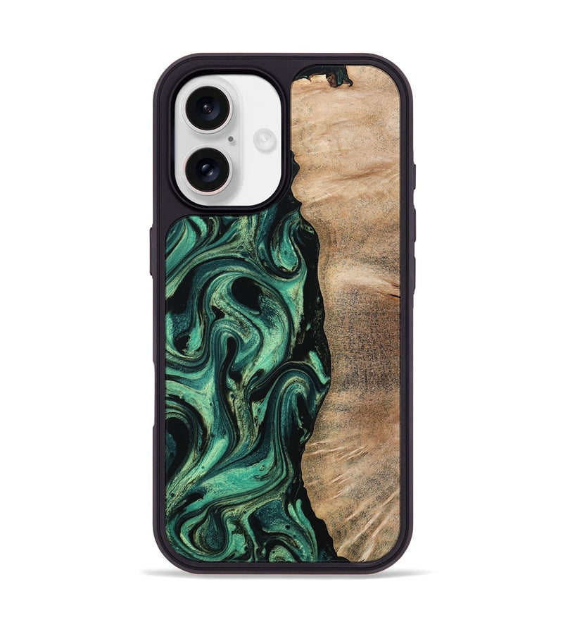iPhone 17 Wood Phone Case - Ingrid (Green, 802077)