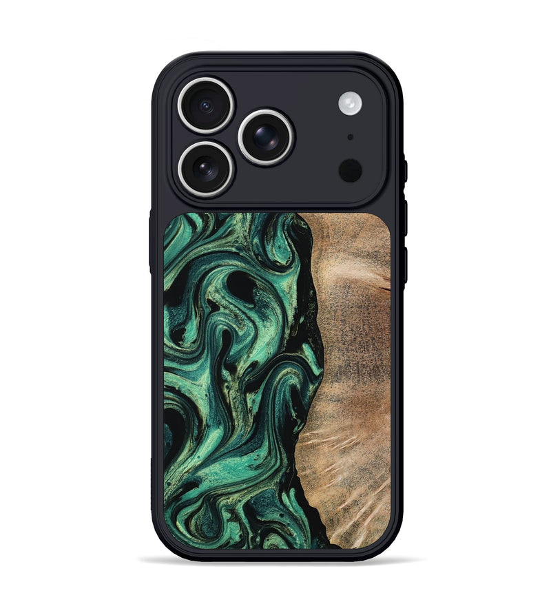 iPhone 17 Pro Wood Phone Case - Ingrid (Green, 802077)