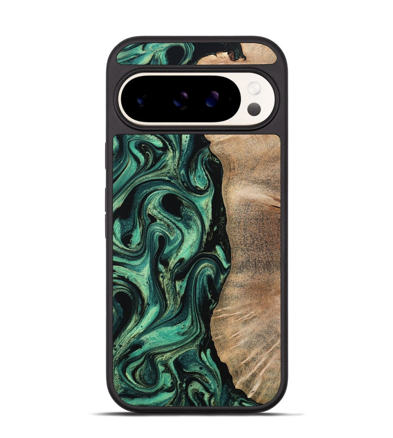 Pixel 9 Wood Phone Case - Ingrid (Green, 802077)