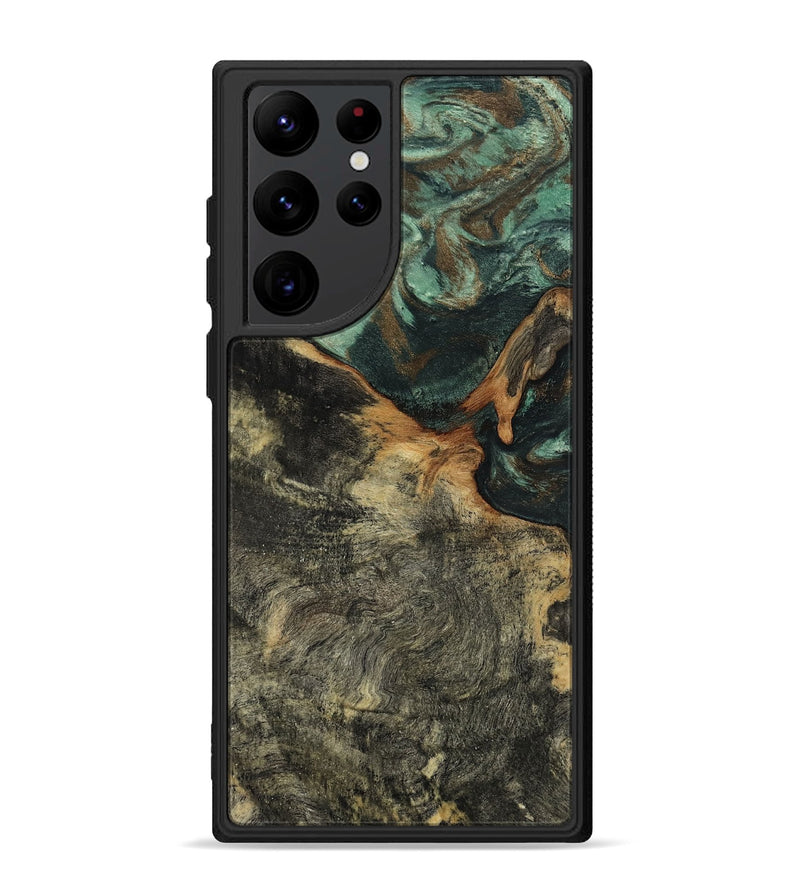 Galaxy S22 Ultra Wood Phone Case - Natalie (Green, 802078)